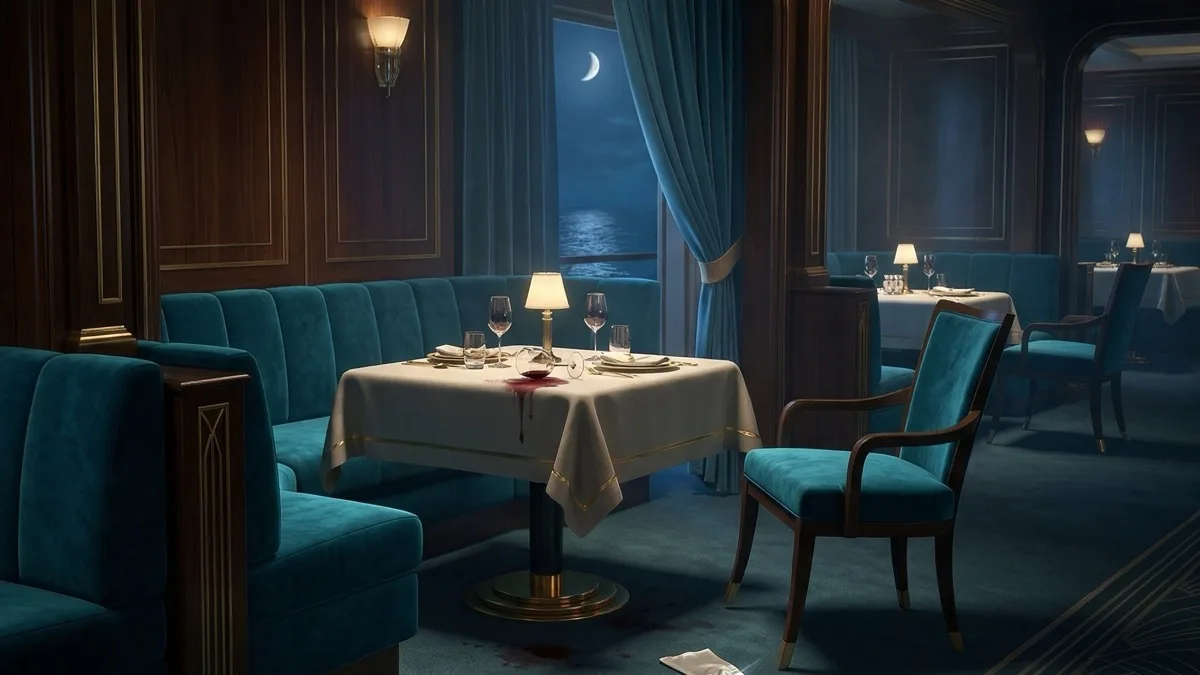 The Scandalous Songbird's Secret — Comedy murder mystery dinner party game for 8 players