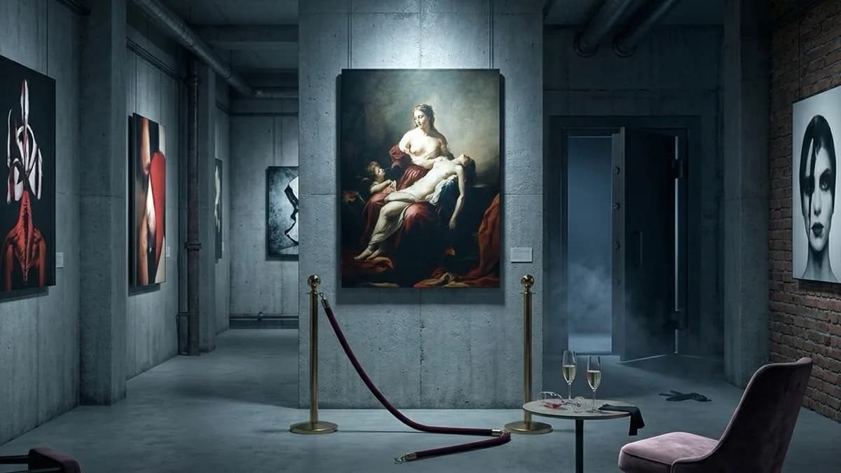 Der tote Kritiker — Ernsthaft murder mystery dinner party game for 5 players