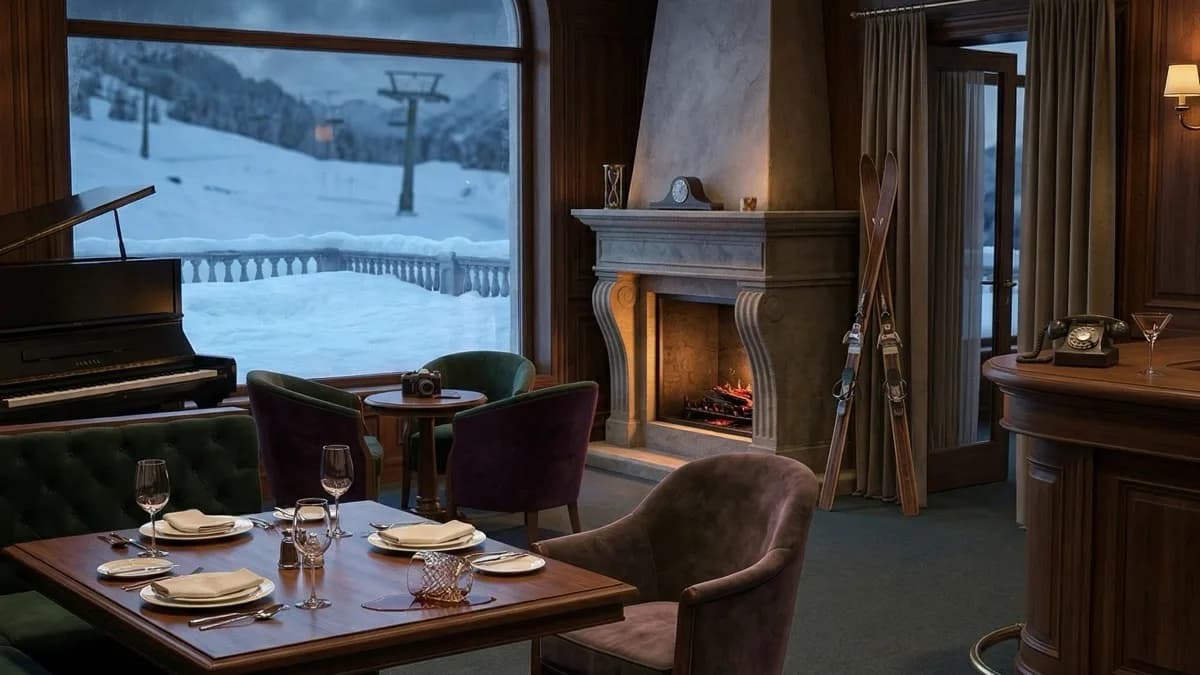 Letzte Skiabfahrt: Sabotage am Siegerpodest — Comedy murder mystery dinner party game for 8 players