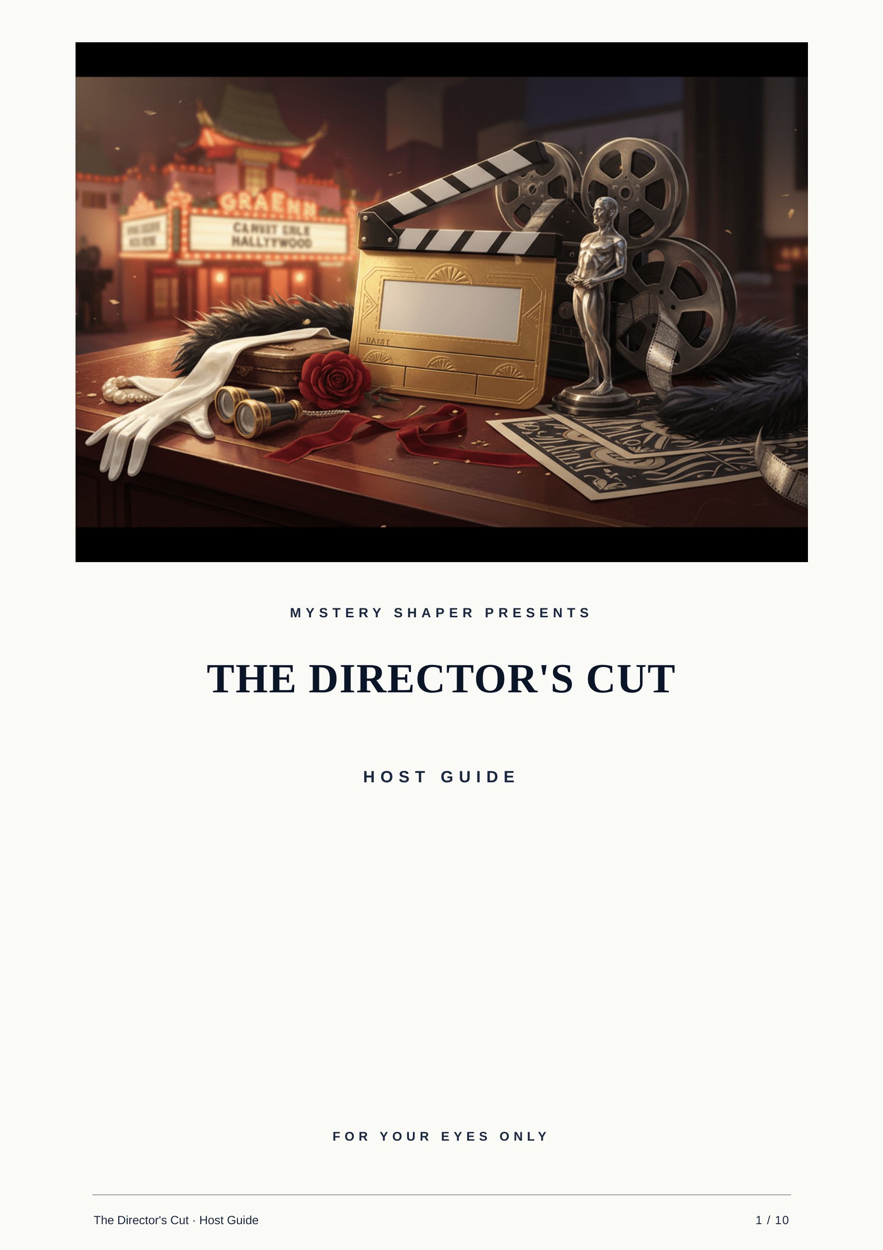 A Hollywood ensemble piece — Old Hollywood film lot, 1950s Hollywood