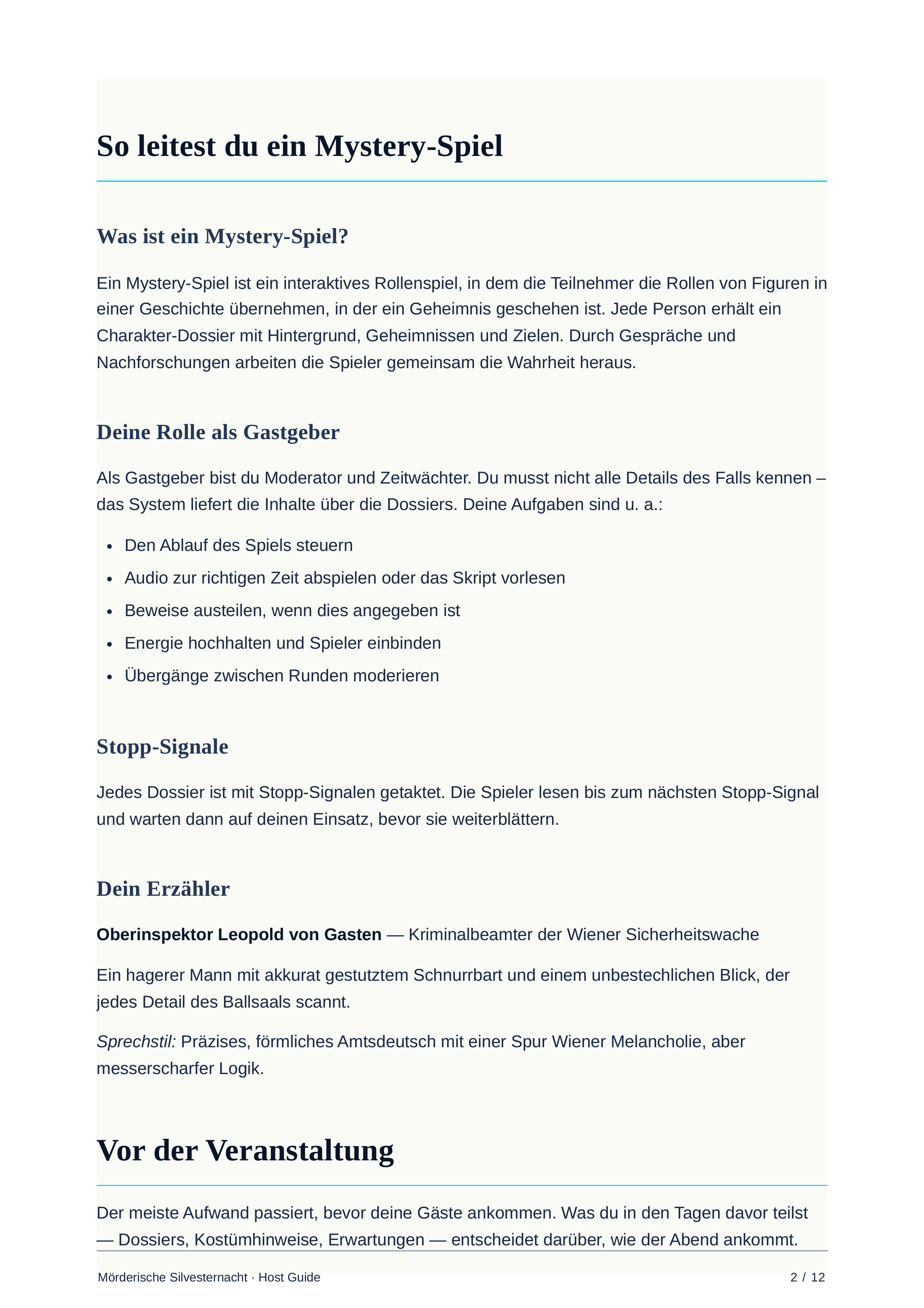 Spielleitfaden
